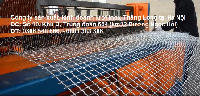 Lưới inox đan ô 2cm 201 TLG Thăng Long khổ 1m